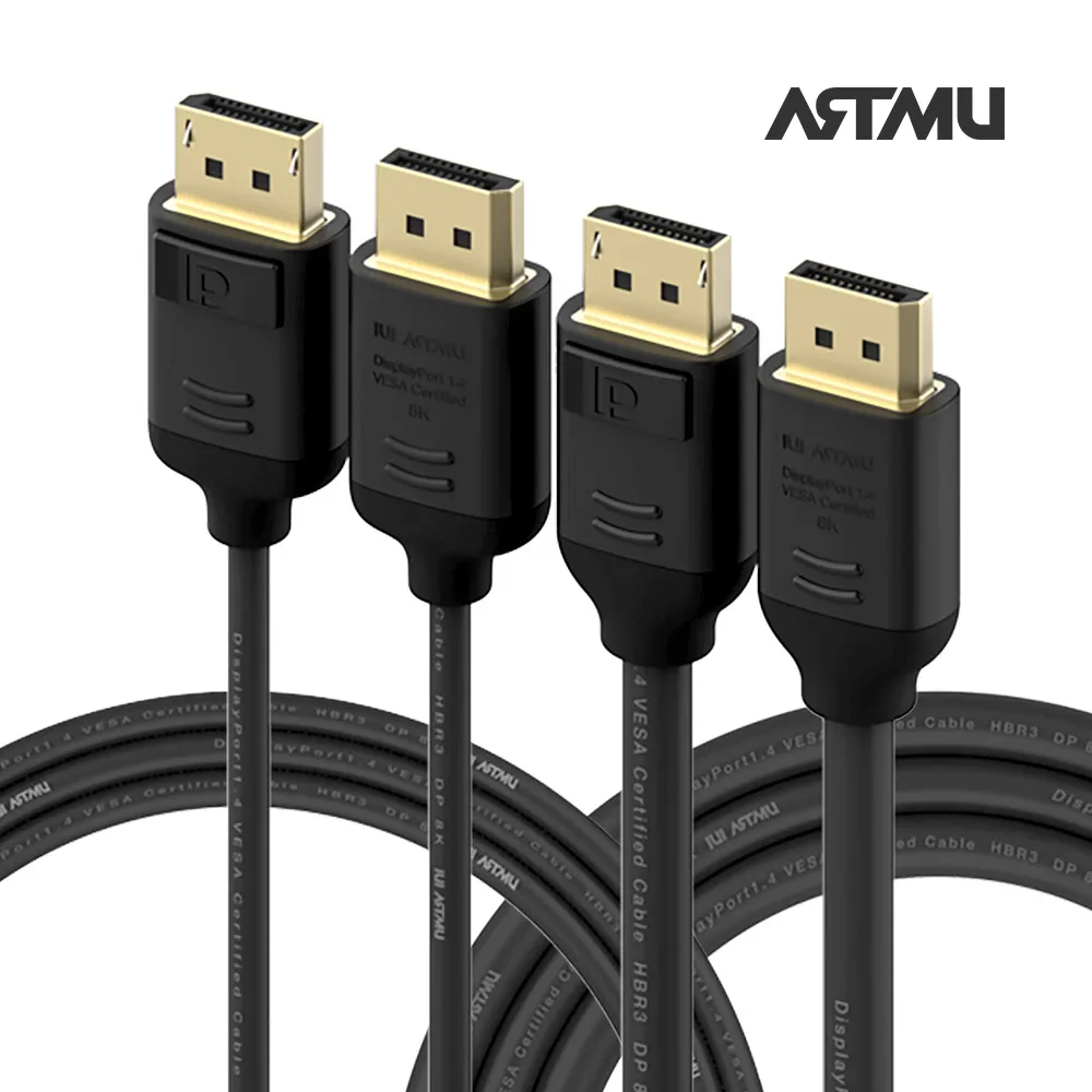 Atmu VESA certified DP to DP 1/4 8K DisplayPort Cable