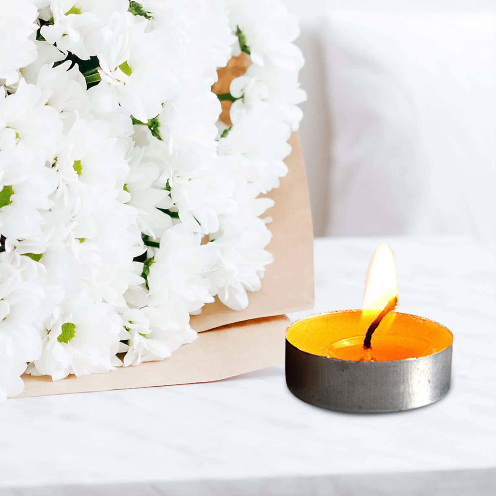 100x Tealight Ghee Butter Lamp مجموعة شموع عديمة الدخان للتأمل، الاحتفالات، مذابح، ديوالي شموع ضوء الليل الزخرفية