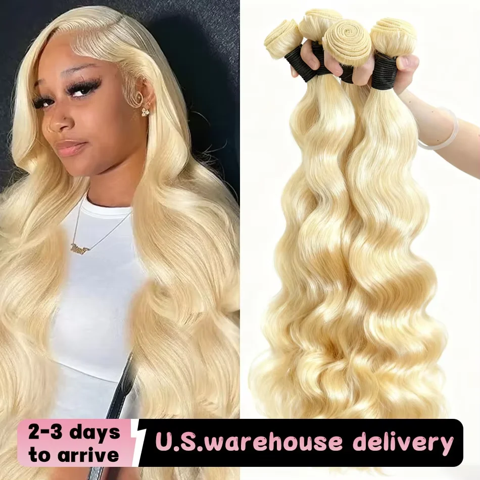 16A Blonde 613 Body Wave Bundles 100% Human Hair 40 Inch Brazilian Virgin Weave Hair 3 4 5 Bundles Colored Raw Hair Extensions
