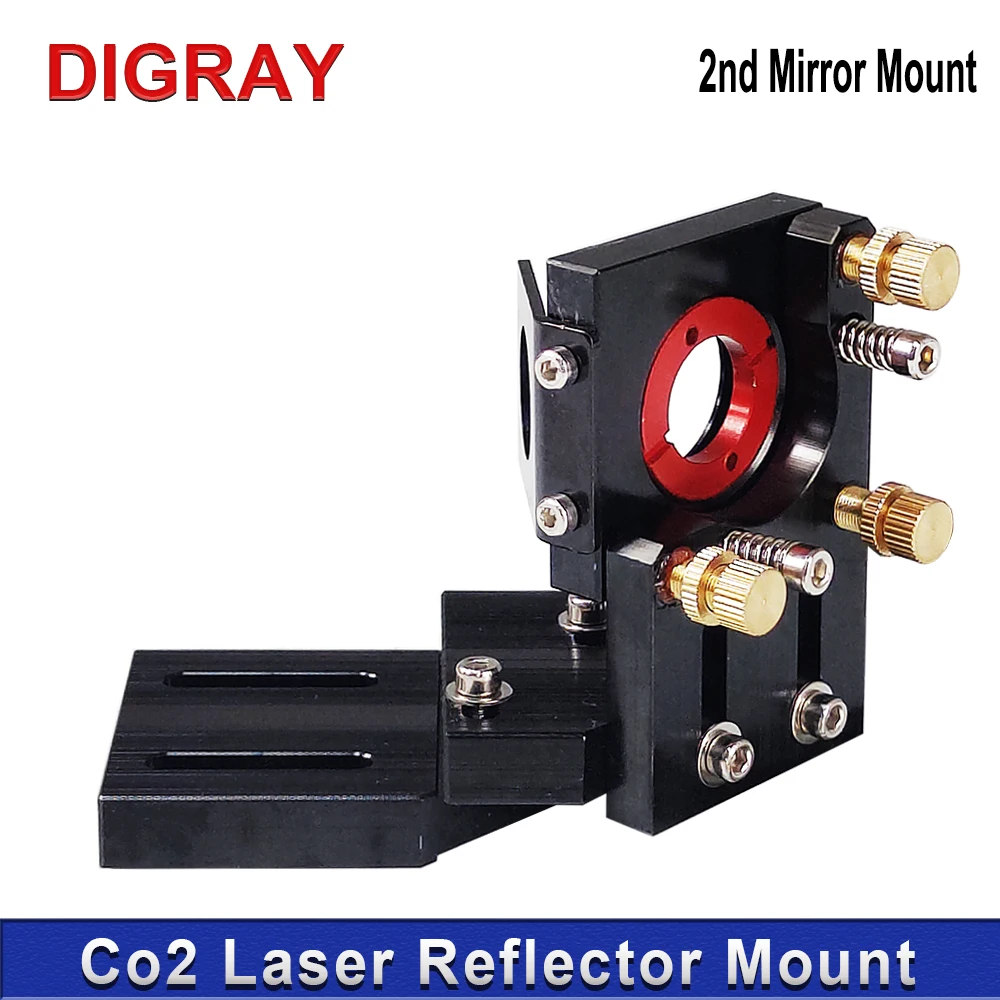 DIGRAY Co2 Black Second Laser Mount Mirror 25mm Lens Integrative Mount For Lase Engraving Cutting Machine.