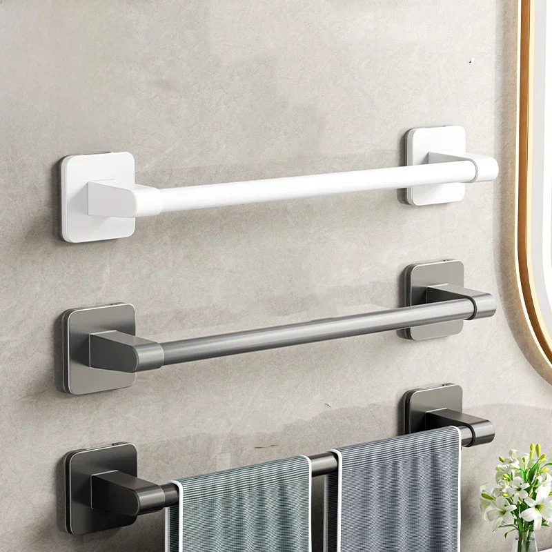 Wall Mounted Toalha Suporte para Banheiro, Slipper Rack, Prateleira sem Perfuração, Cozinha Bar,