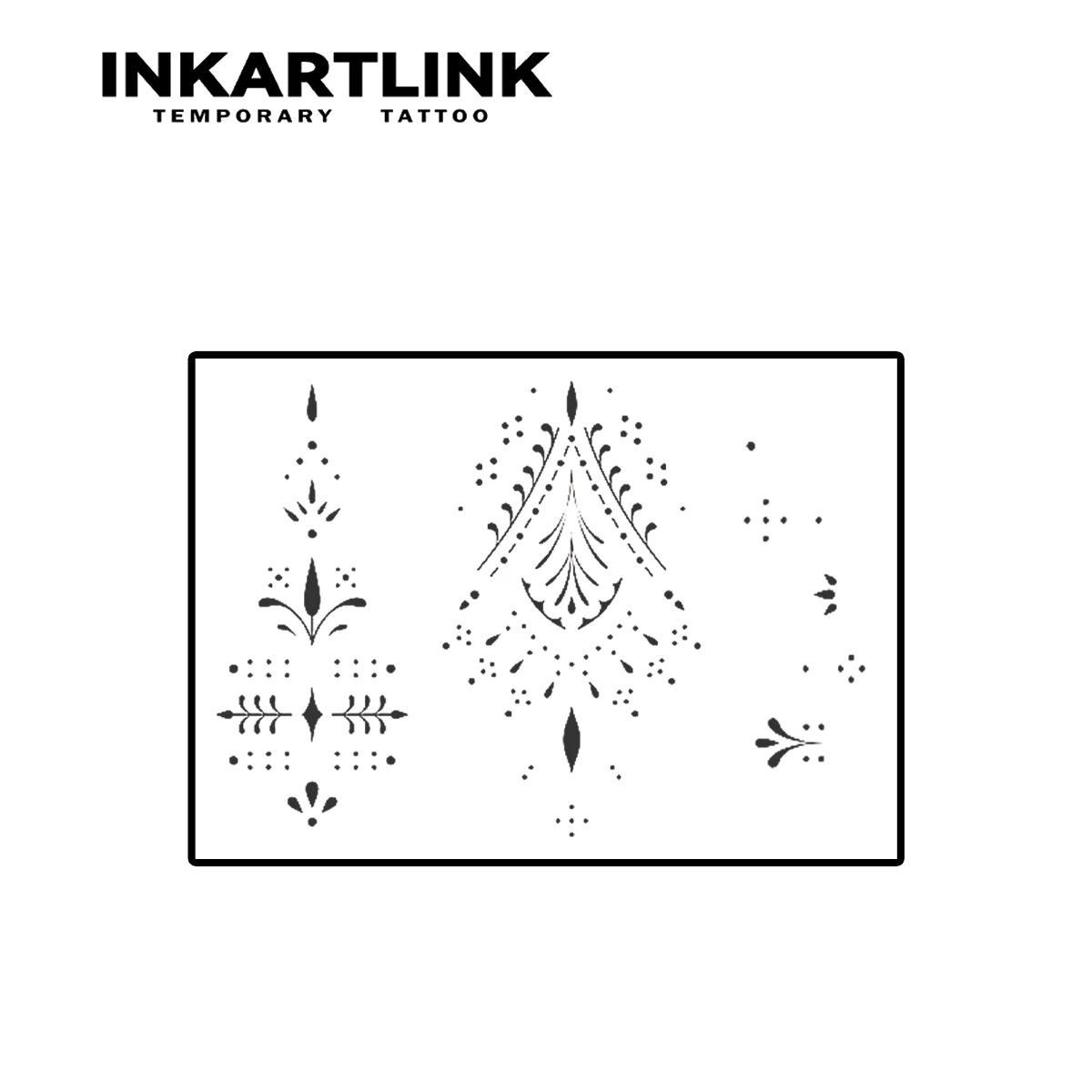 Henna Temporary Tattoo,Lasts To 15 Days New Technology Magic Waterproof Semi Permanent Sticker.