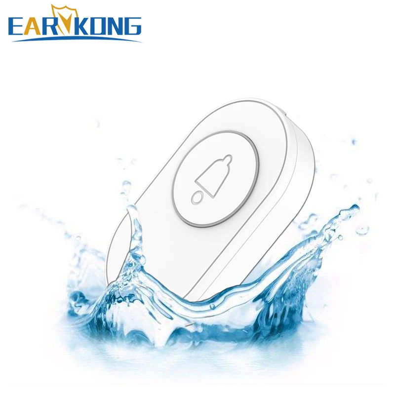 433MHz Wireless Button Outdoor Waterproof Electricity SOS Panic Button One-key Alarm Night Vision Fluorescent Ring