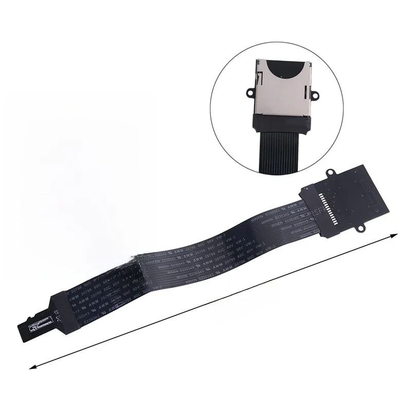 Karta SD kobieta do TF micro SD męski (SD do TF) elastyczny przedłużacz karty pamięci przedłużacz do przewodów Adapter czytnik przewód Linker 20/48cm — zdjęcie 2
