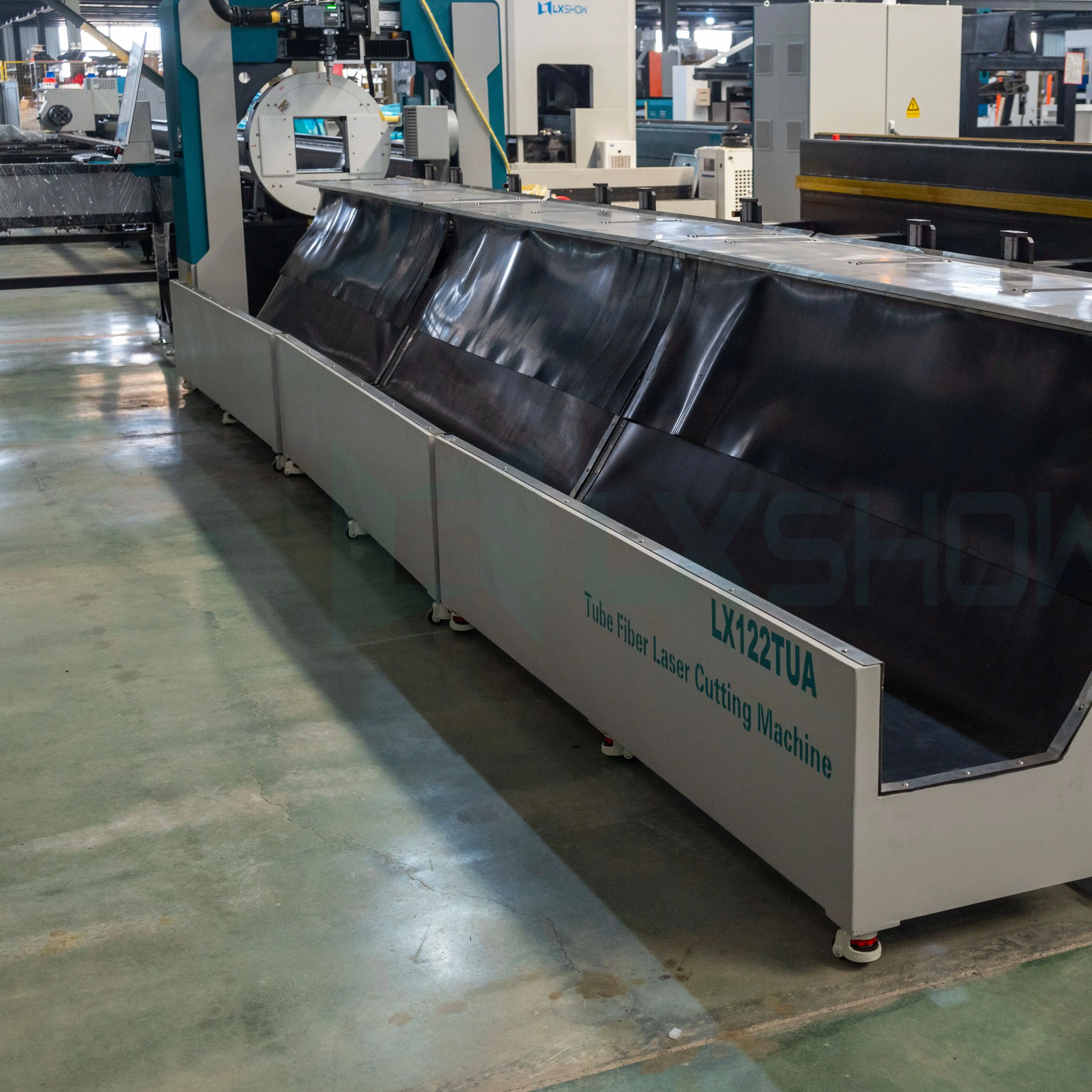 LX122TUA+6M Square Round tube Raycus Automatic 1000w 2000w 3000w Cnc Laser Metal Pipe Tube Cutting Machine / Metal Tube