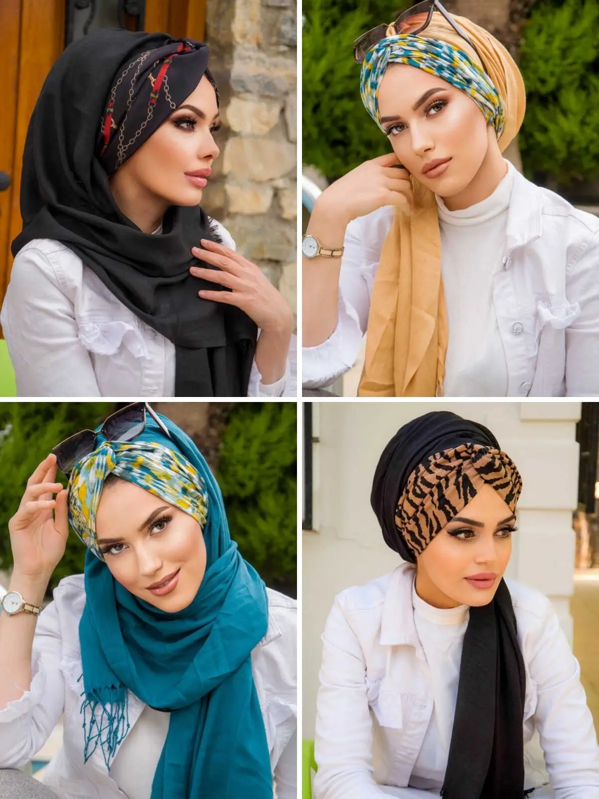 Twill Ready Shawl, Buy 2 Get 1 Free, Practical Elegant Women Fashion Muslim Prayer Hat Hijab Islamic Seasonal Stylish