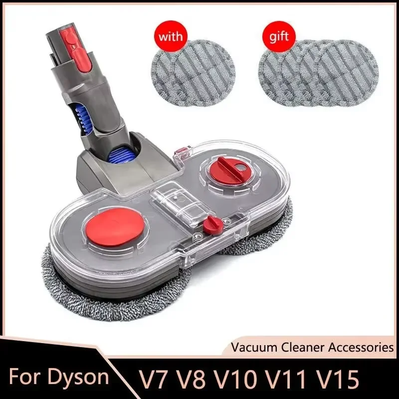 Electric Mop Head Kit For Dyson V7 V8 V10 V11 V15Gen5 Vacuum Cleaner Part Mop Attachment With Water Reservoir Cleaning Rag Cloth