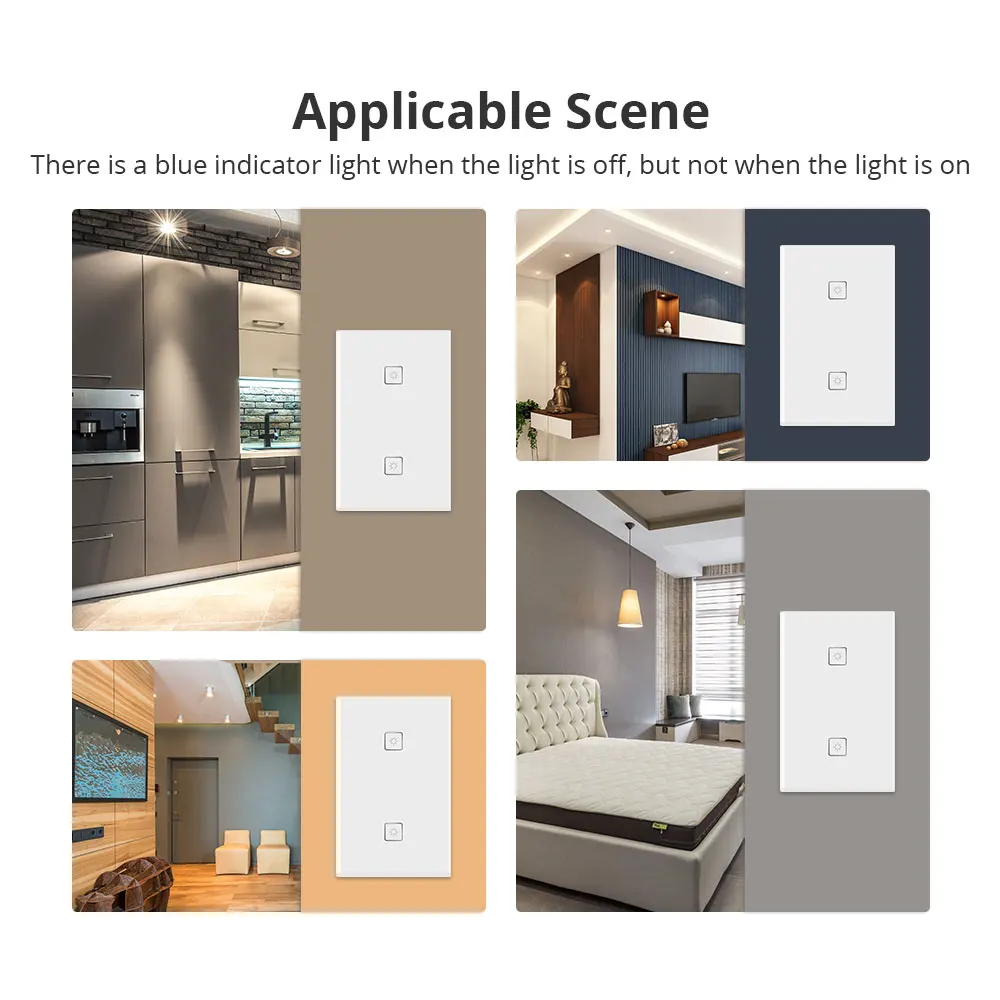 Zigbee-interruptor de parede, uma gang, funciona com alexa, google home, via zemismart, hub smarthings, bridge, aplicativo para celular, controle de voz