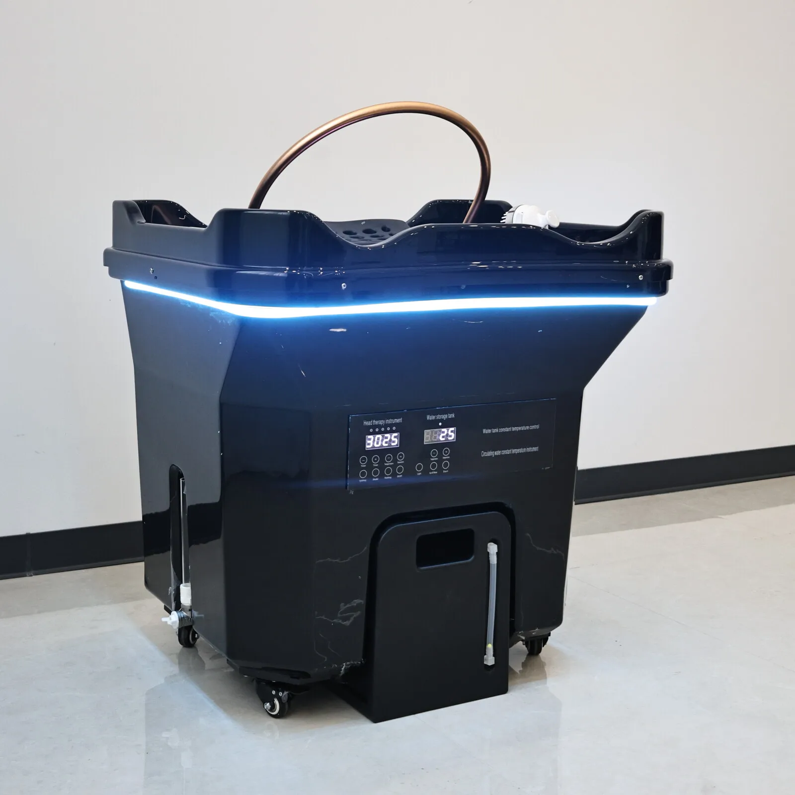 Portable Head Massage SPA equipment. Water-Circulating Rinse-type Head SPA Chair, Salon Furniture With Wastewater Tank.