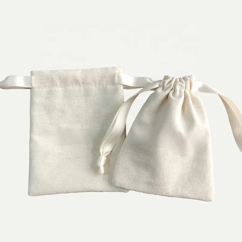 Sac en toile à cordon imprimé avec Logo personnalisé, emballage de bijoux cadeaux, pochette en toile de coton biologique
