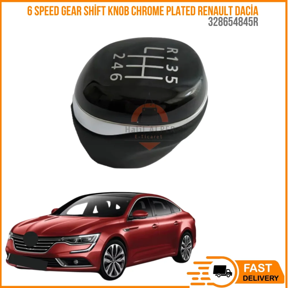 

For 6 Speed Gear Shift Knob Quality Chrome Plated Renault Talisman Kadjar Megane 4 Dacia Duster Oem 328654845R high quality