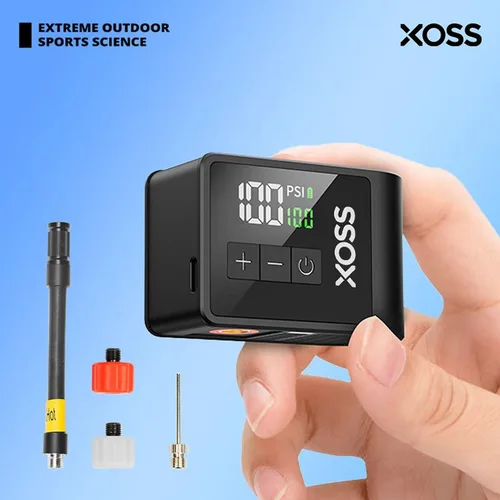 XOSS AirCube 120PSI Mini bomba de aire portátil para bicicleta con válvulas Schrader Presta inflador de aire recargable accesorios para bicicleta