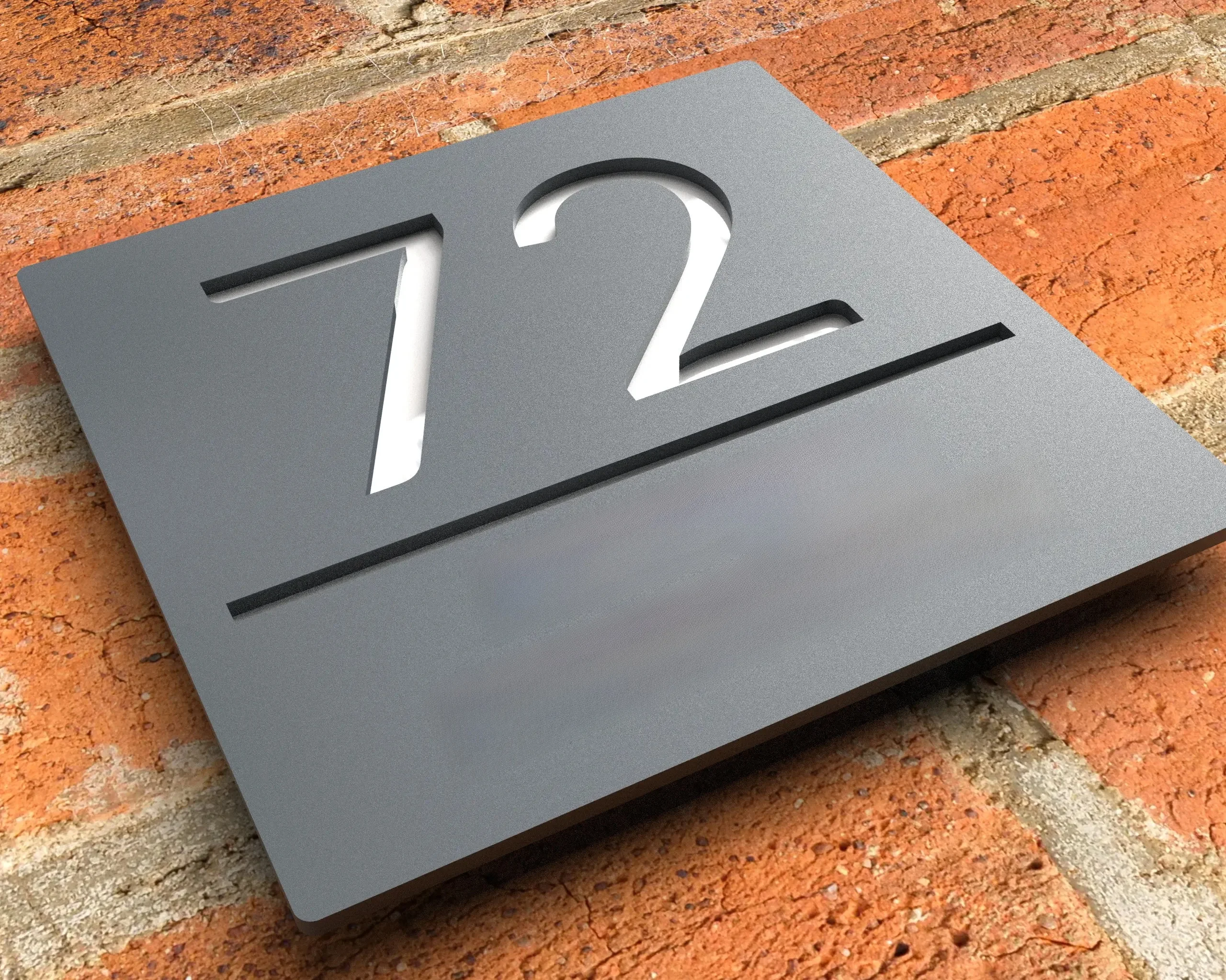 40X40CM niestandardowe akrylowe nowoczesne numery domów znak adres zewnętrzny ulica 3D list numer tablice nazwa zewnętrzna płyta dekoracyjna do domu — zdjęcie 2