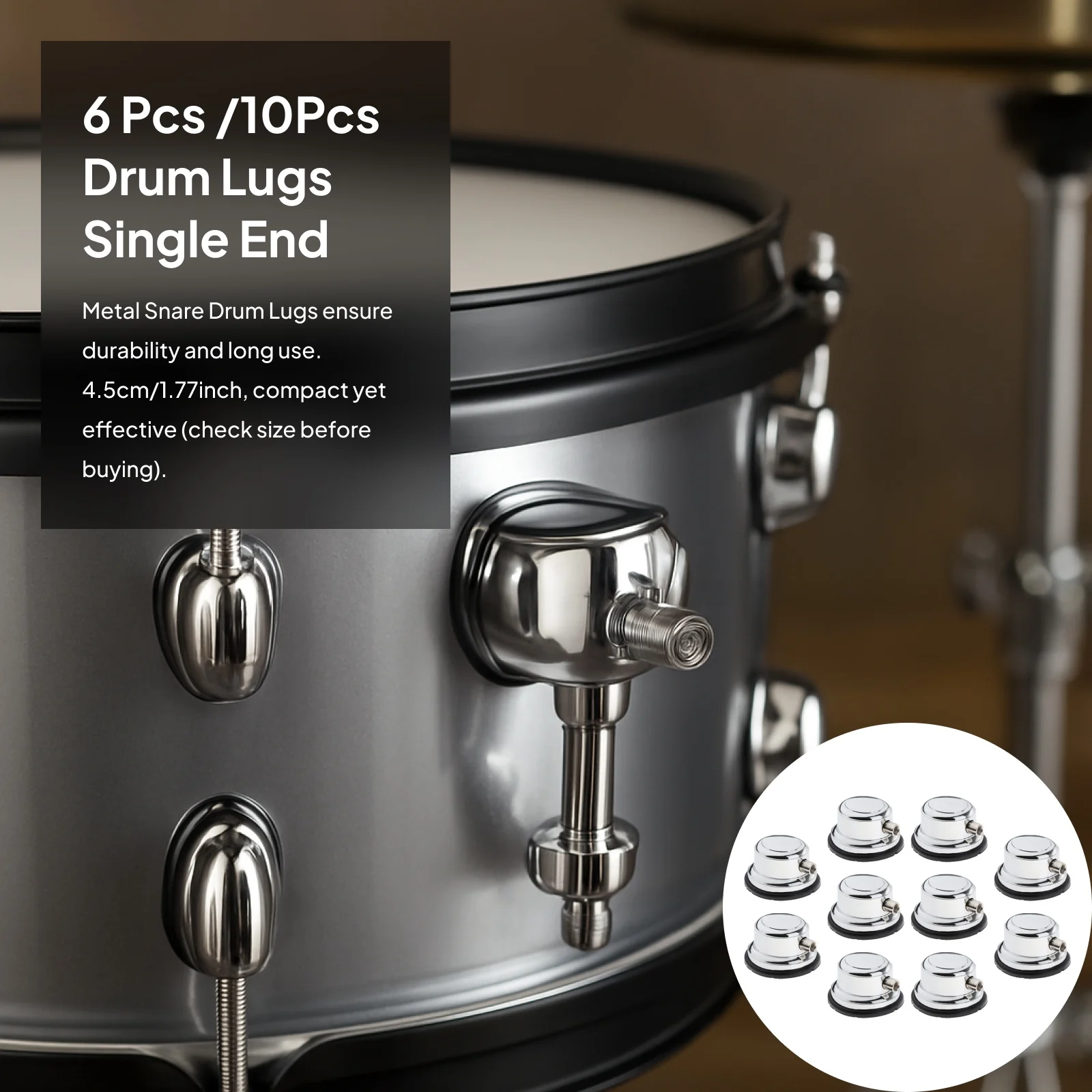 Ушники для барабанов, односторонние ушные уши, часть седла барабана, аксессуары для оборудования для барабанов, аксессуары для ударных инструментов, джазовый барабан, сменный инструмент