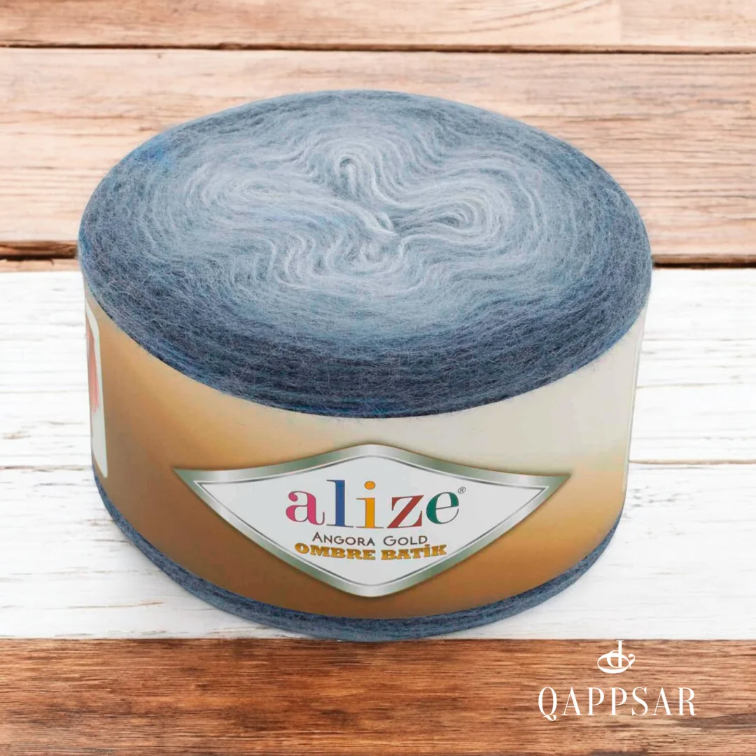 

Alize Angora Gold Ombre Batik Cake Yarn for Knitting 150 Gr 825 M Crochet DIY Knitwear Shawl Dress Skirt Sweater Cardigan