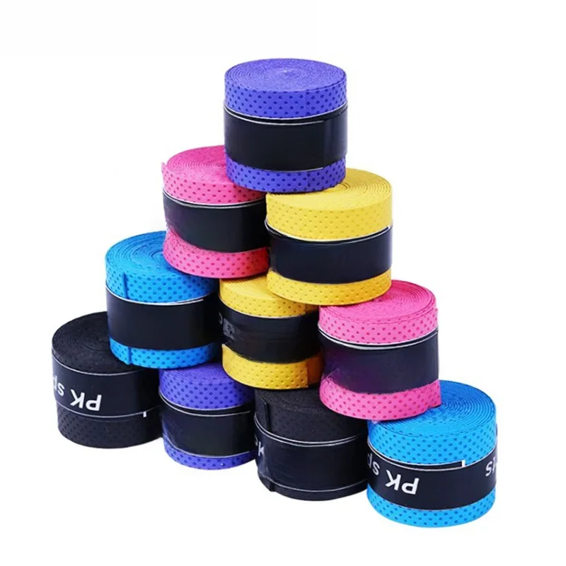1 sztuk wędka rączka rakietki owijania pas pochłaniania pas odchudzający Anti-z taśmą antypoślizgową Badminton tenis rakieta Grip akcesoria sportowe — zdjęcie 2