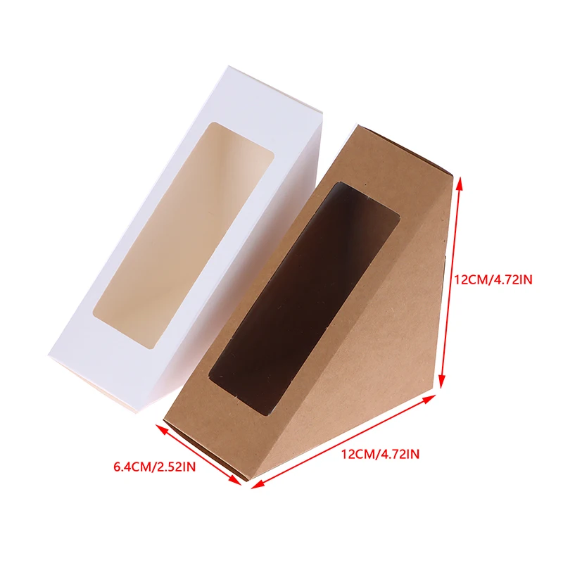 20Pcs Sandwich Packaging Box Toast Baking Pastry Packaging Sandwich Wrapping Paper Boxes Paper Pastries Bread Container