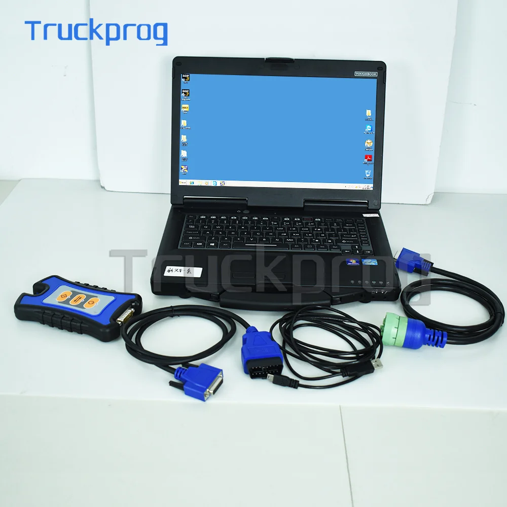 

for NEXIQ 3 detroit diesel link scanner tools for usb-link 3 pn 404032 j1962 adapter universal truck diagnosis tool CF53 laptop