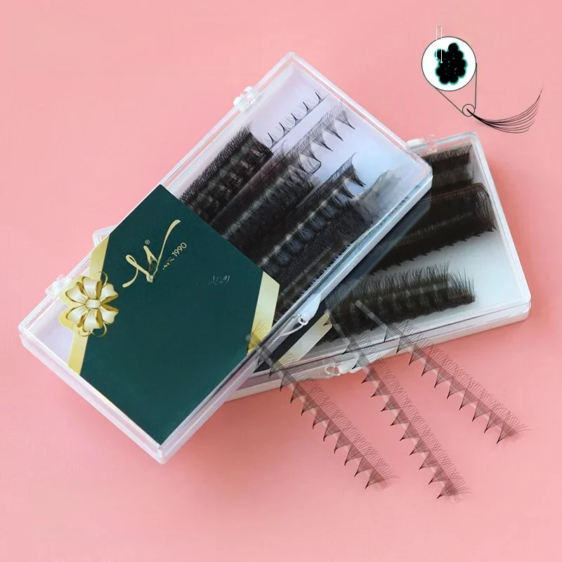 1000 Fans 3D-14D Premade Volume Lash Extension Fans Dunne Puntige Basis Scherpe Slanke Smalle Stem Rusland Volume Wimper Extension Fan - afbeelding 2