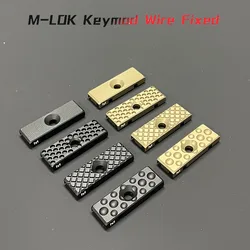 CNC 알루미늄 M-LOK 키 모드 금속 와이어 가이드 시스템, 케이블 관리 레일 커버 테일 고정 마운트, 사냥 전술 기어 액세서리