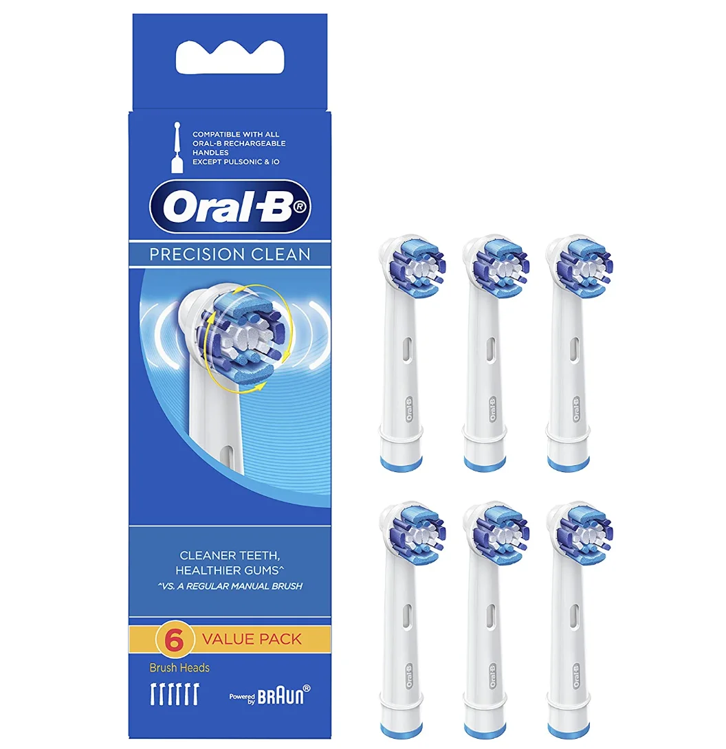 Oral B - Precision Clean Replacement Brush Heads, 6-Count