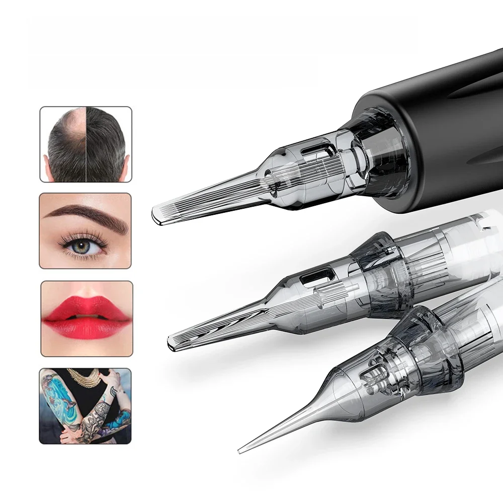 Thunderlord-Système de membrane d'adhérence de tatouage, doublure ronde 1R, maquillage en continu, machine à tatouer universelle, 20 pièces