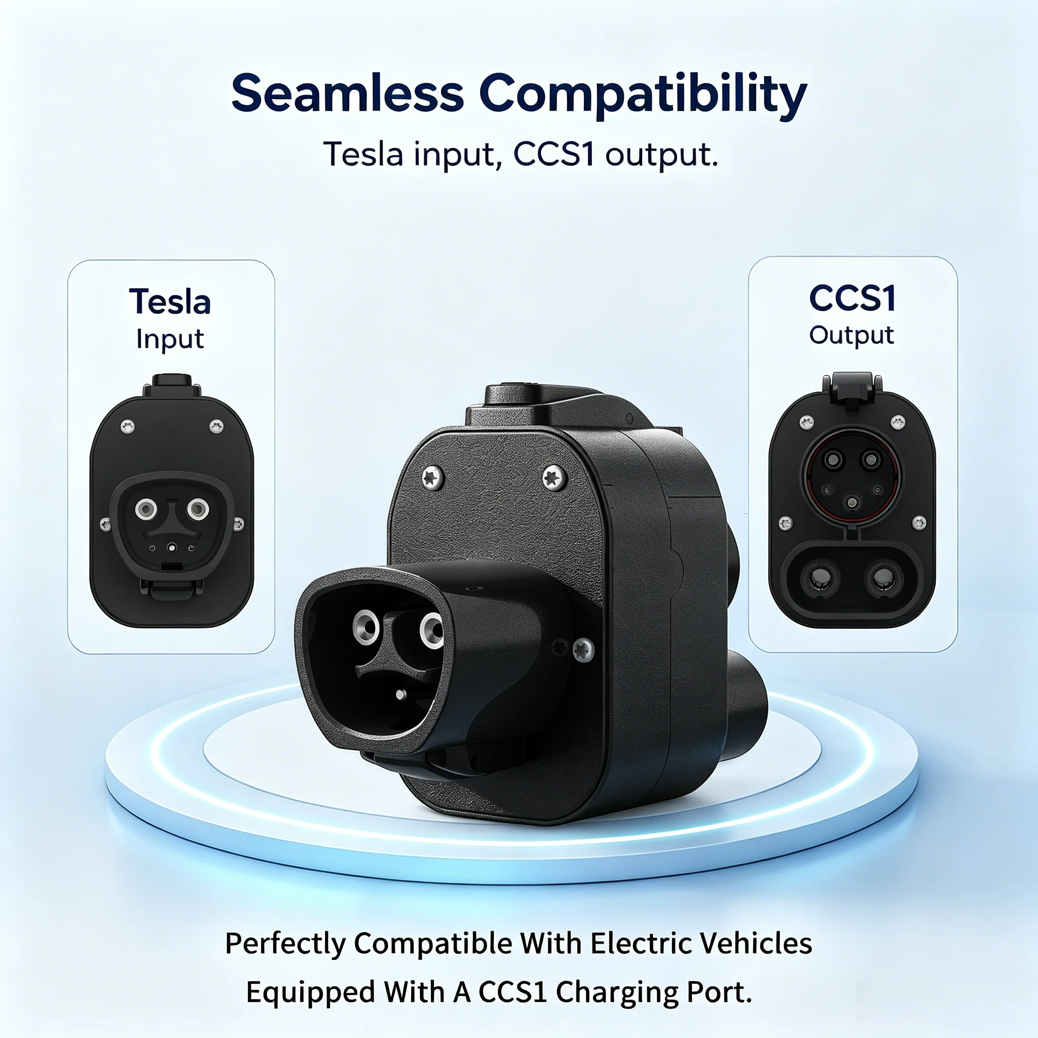 우펜 NACS-CCS1 어댑터 테슬라-CCS1 고속 충전 어댑터 250A 250KW EV 충전기 컨버터 (포드, GM, 리비안 호환) 썸네일 2