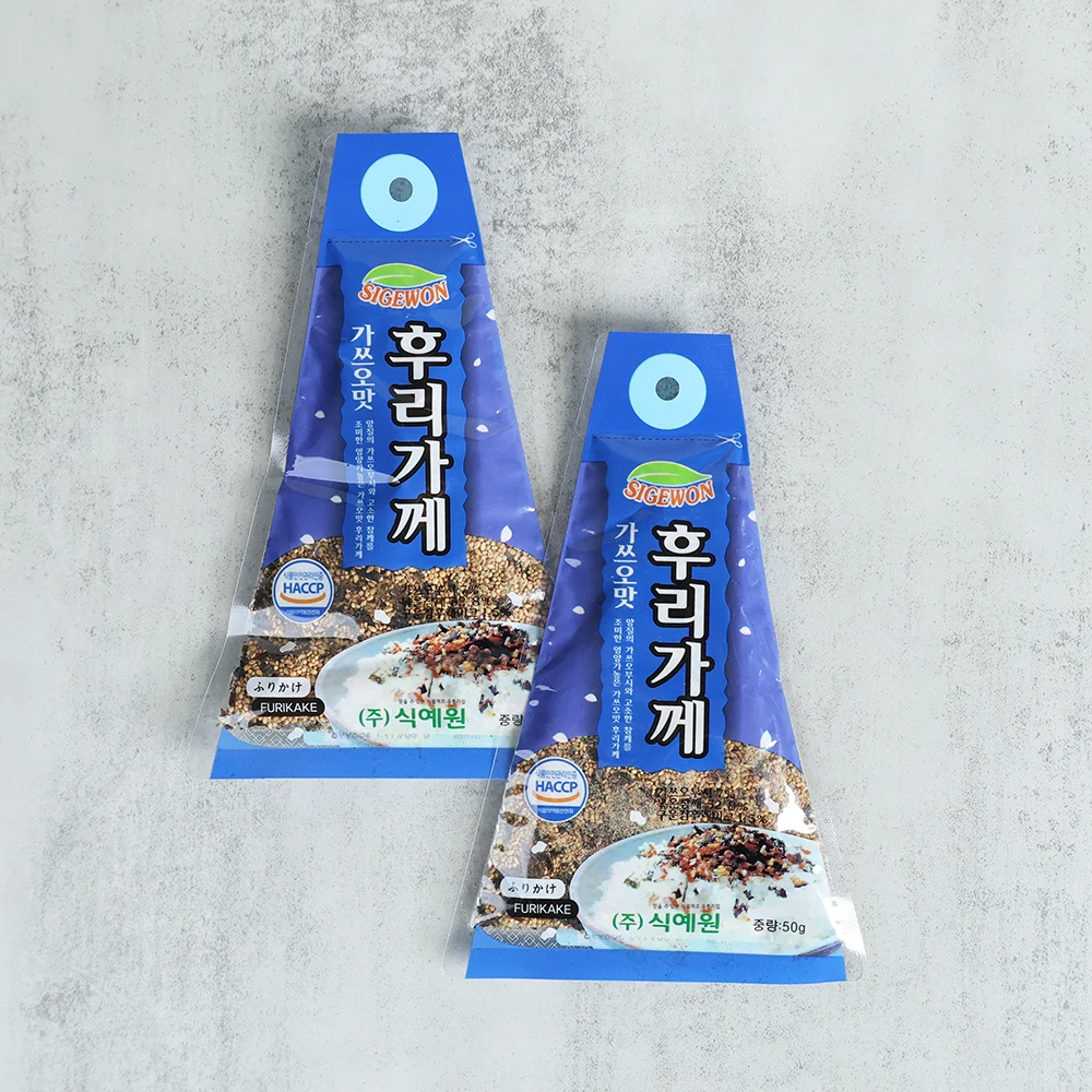 Gatsuo Furake (50 جرام × 10Ea) عبوة واحدة من كرات الأرز، كرة الأرز المقلي، مسحوق الرش