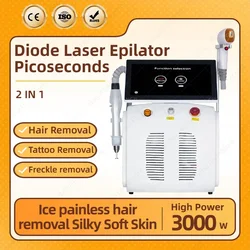 Picosecond Plus Hair Removal Device 2-in-1 Permanent Painless Hair Removal Device Semiconductor Laser Hair Removal Machine