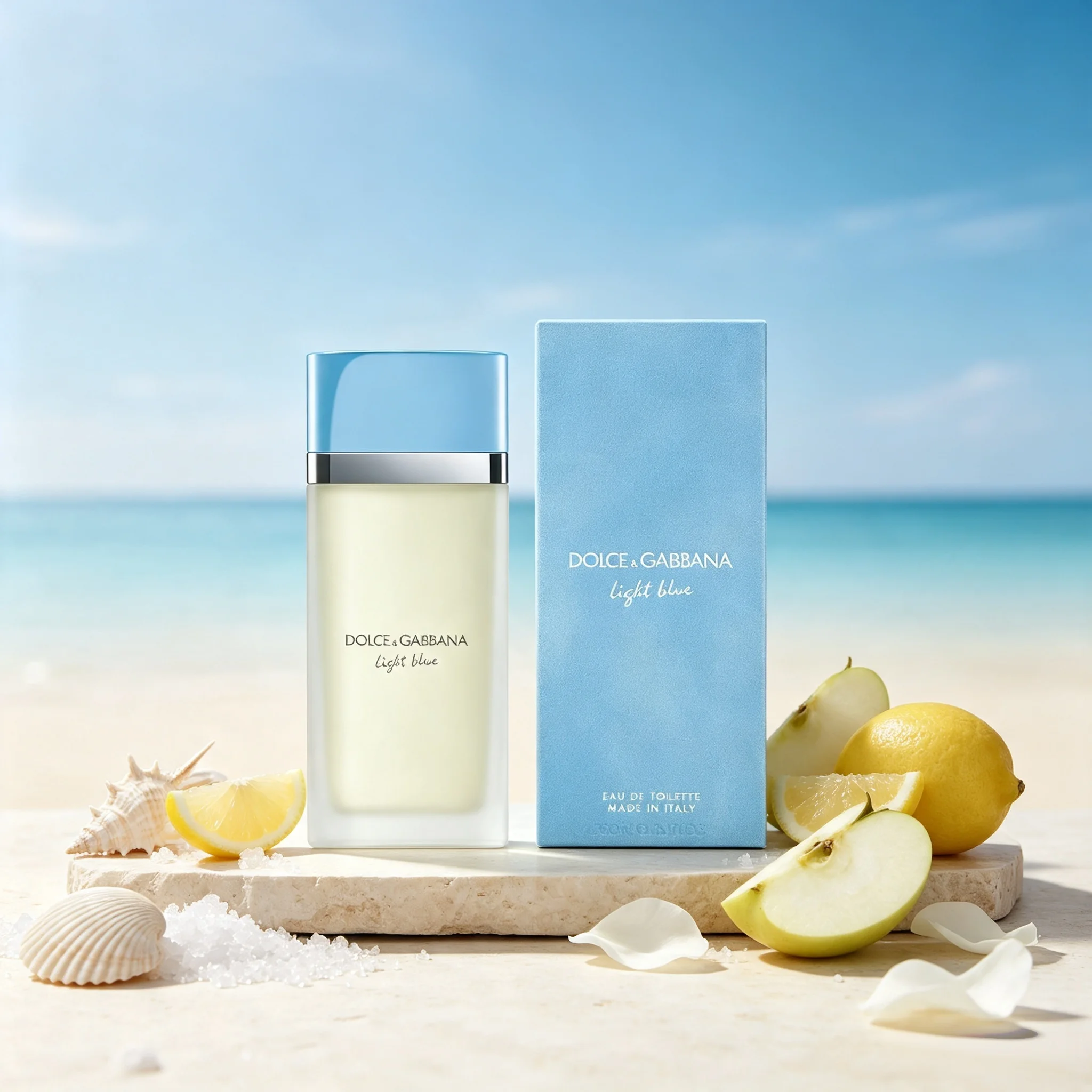 Profumo EDT Azzurro Chiaro Spray Naturale Dolce Gabbana Fragranza Classica Marina Elegante Bottiglia per Uso Quotidiano