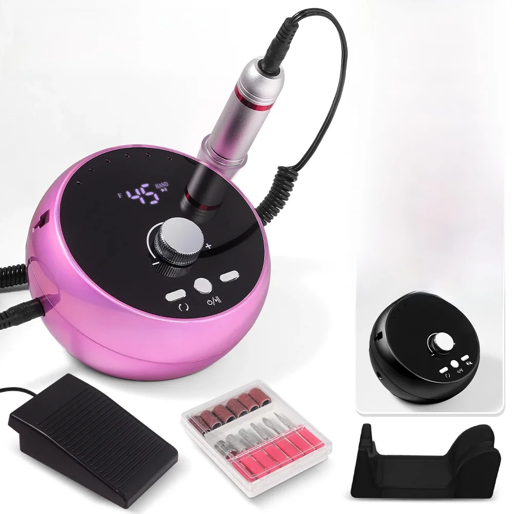 Nieuwe 45000 RPM Professionele Elektrische Nagelboor Manicure Machine Geluidsarme Nagels Schuurmachine Set Nagelsalon Polijstmachine Apparatuur Gereedschappen - afbeelding 2