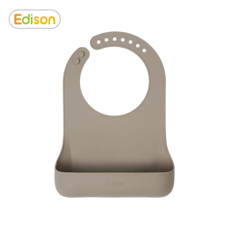 Edison Baby Silicone waterproof bib (beige)