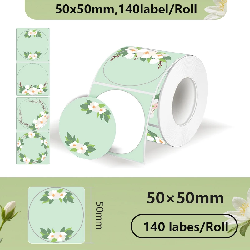Phomemo Gradiënt zelfklevend label 50x50mm Geschikt voor M110 M220 M221 M120 DIY Logo Barcodelabel Geschikt voor E210 P50 DETONG P1