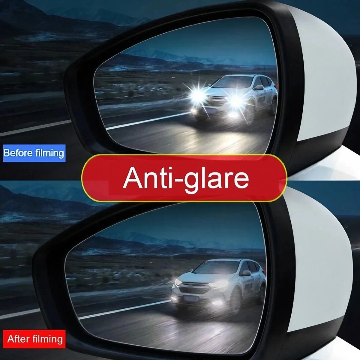 1 Pair/2 Pairs Car Rearview Mirror Rainproof Film, Clear Vision in Rain, Anti-Fog Car Mirror Sticker Accessories