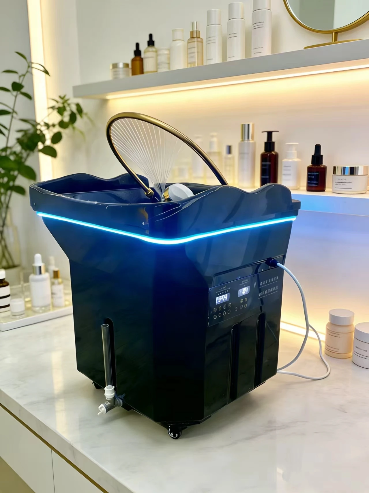 Modern portable Japanese head spa pool spa Thai massage shampoo water bed steam equipment shampoo care beauty salon dedicated