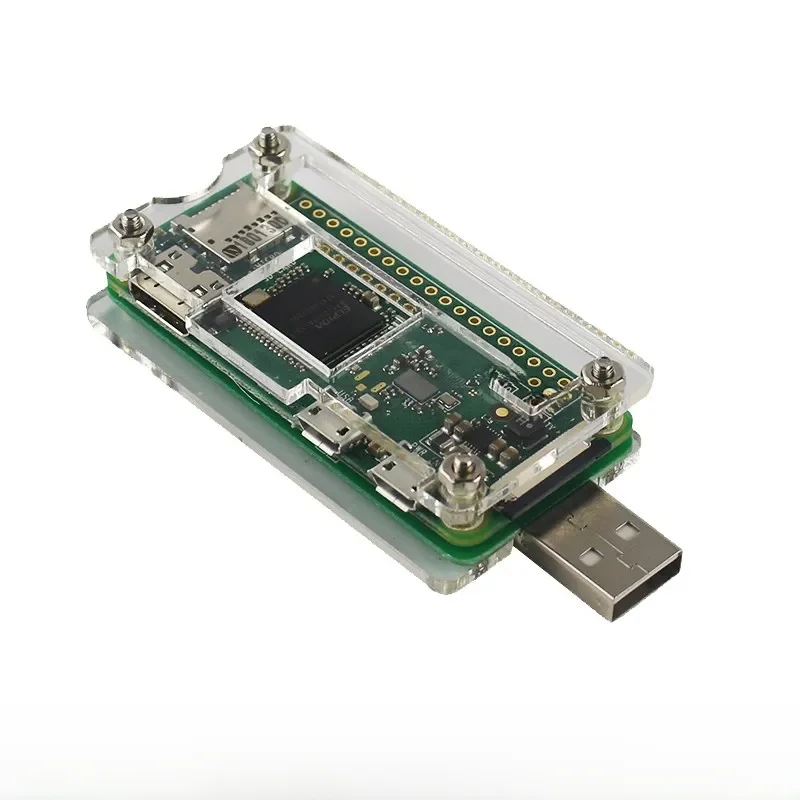 Raspberry Pi Zero W USB Addon Board Expansion Board USB-A Addon Board z akrylową obudową dla Raspberry Pi Zero 2 W 1.3 — zdjęcie 2