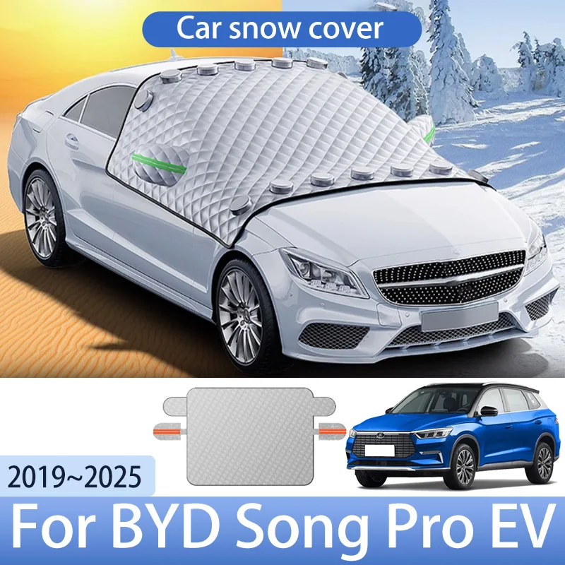 

Car Snow Cover For BYD Song Pro EV 2019~2025 2020 2021 Front Windshield Shield Protector Snow Ice Cover Auto Exterior Accessorie