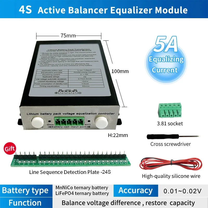 Imagem -05 - Heltec-equalizador Ativo Lifepo4 424s 8a Balanceador Ativo Bateria Lipo Capacitor de Energia 8s 10s 12s 16s 20s