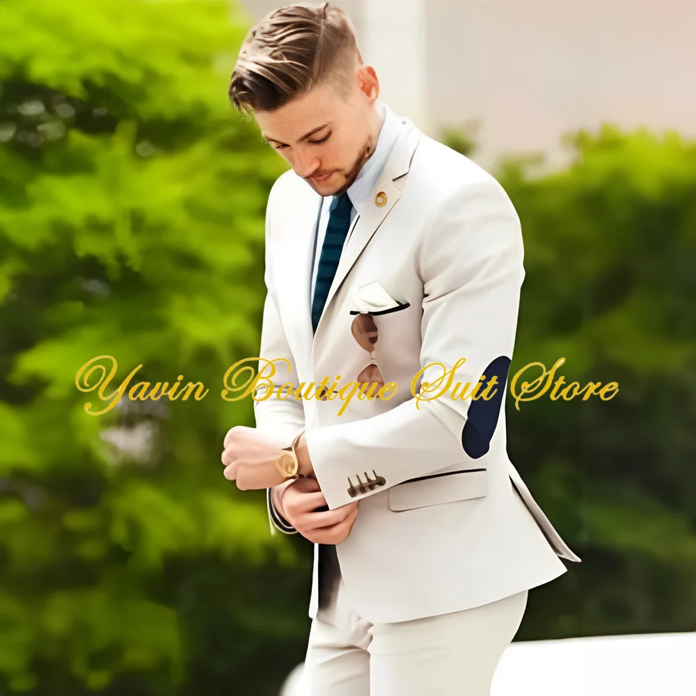 

Formal Men's Suit Slim Fit Business Blazer Wedding Groom Tuxedo Fashion 2 Piece Jacket Pants Set