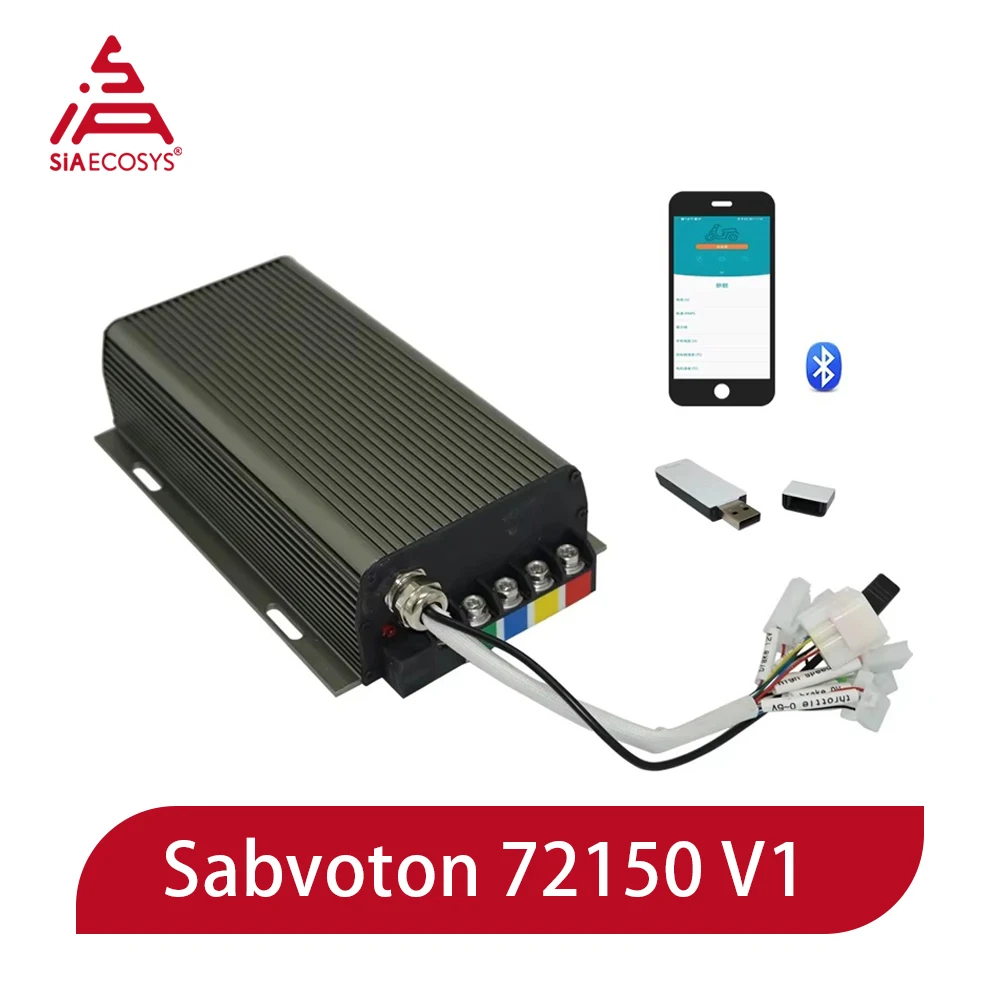 

Sabvoton SVMC72150 72V 150A Sine Wave Controller Bluetooth for BLDC E-Motorcycle 3000W-4000W, Electric Motorcycle Plug and Play