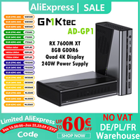 GMKtec AD-GP1 Graphics Card RX 7600M XT 8GB GDDR6 2300MHz Quad 4K Display OCulink PCIe4.0x4 USB4 240W Power For PC Esports Game
