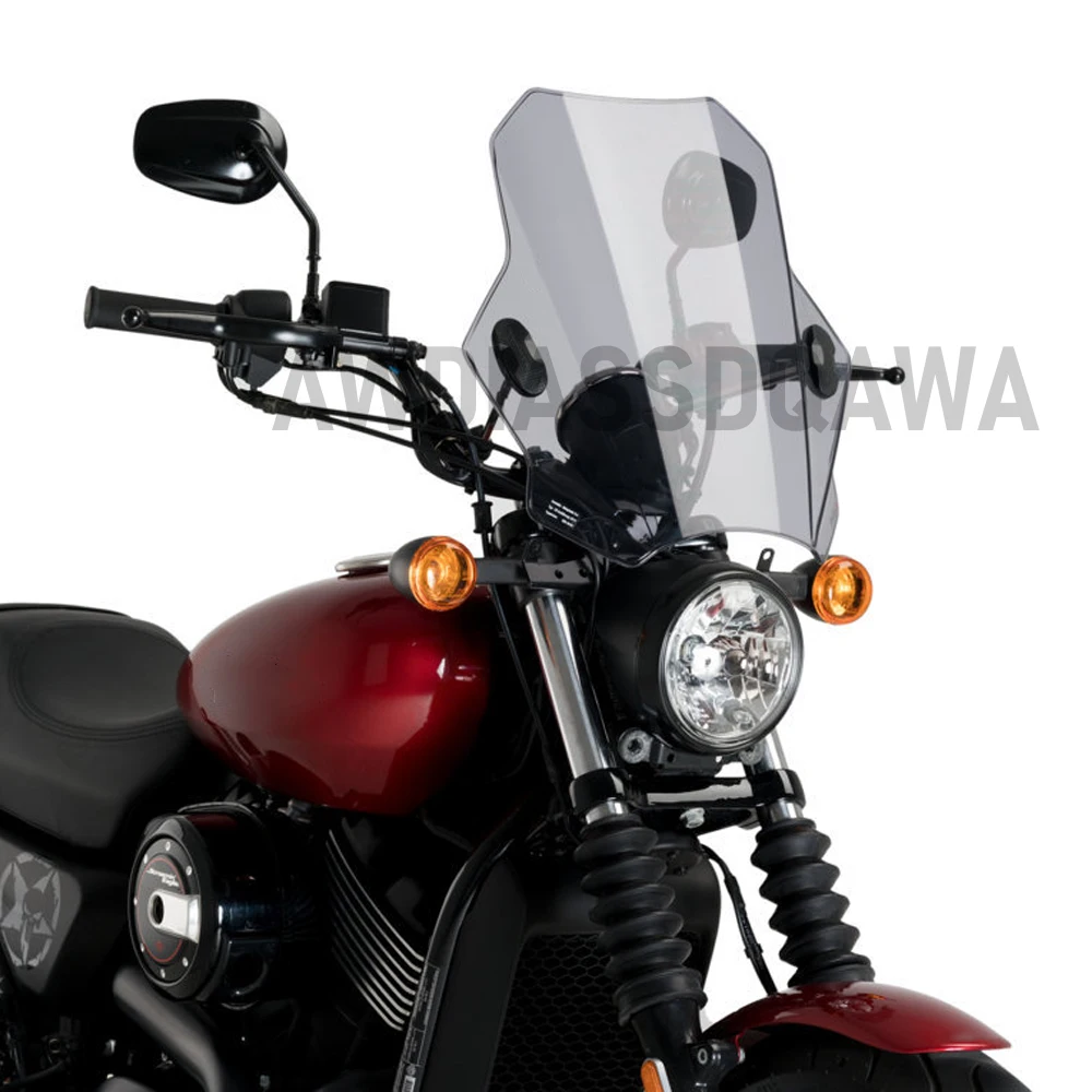 NEW Front Windscreen Windshield Screen Wind Shield Deflector Protector For STREET 750 SPORTSTER FORTY EIGHT 48 XL1200X