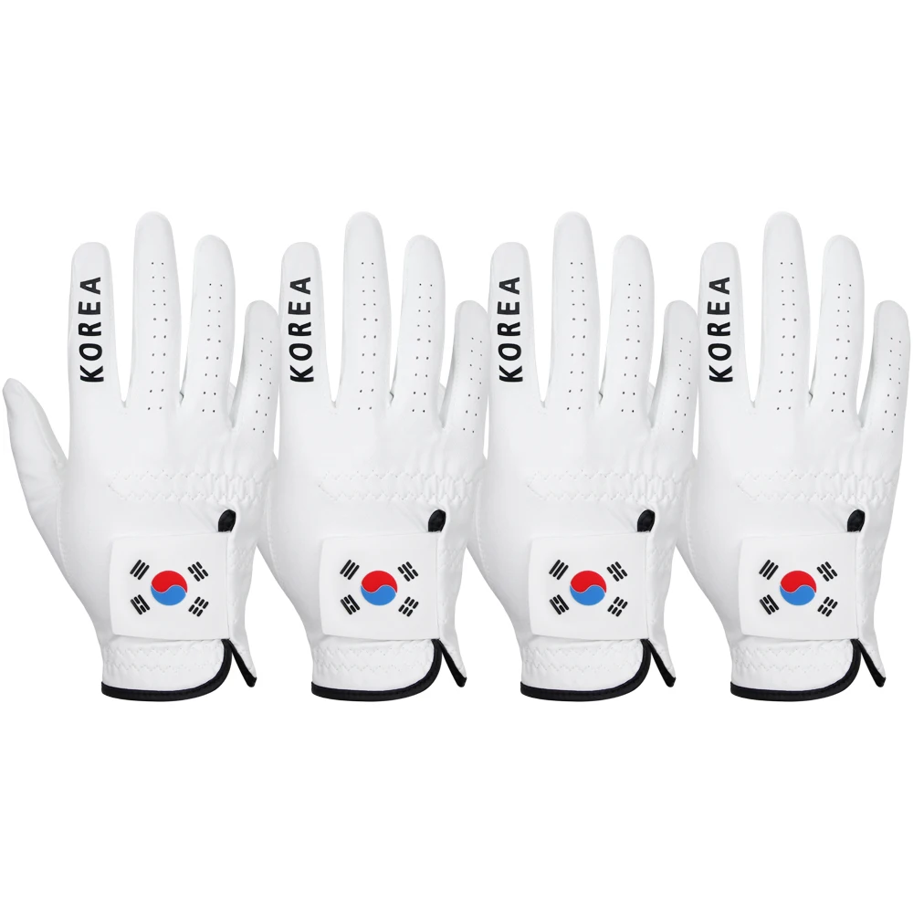 National team Taegeukgi suede golf gloves washable touchable unisex right hand 4P