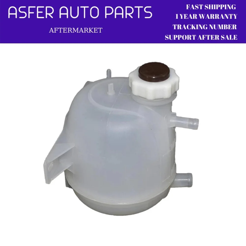 Radiator Water Expansion Tank Coolant Reservoir with Cap for Renault Clio Megane Kangoo Sandero Logan Duster 7701470460