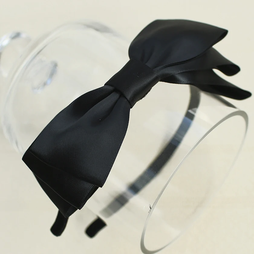 Lucky Bambi Neal Triple Black Ribbon Hair Band