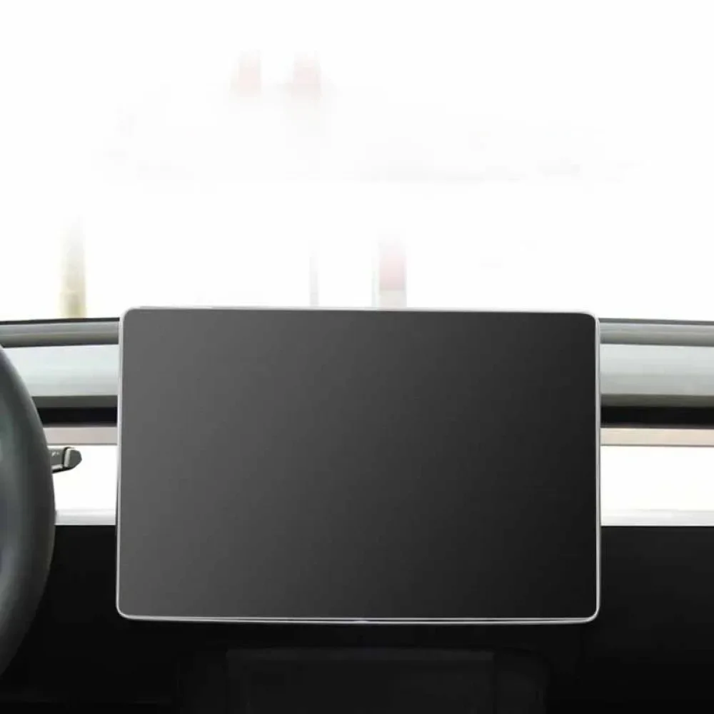 Verre trempé de 15 pouces pour Tesla modèle 3 Y, écran de Navigation de contrôle central, Film en verre 9H mat, accessoire anti-empreintes digitales