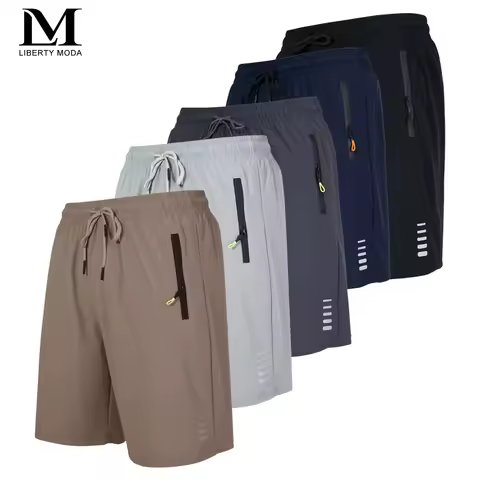 Mens shorts seco rápido verão respirador desporto ocioso natação corrida calças curtas