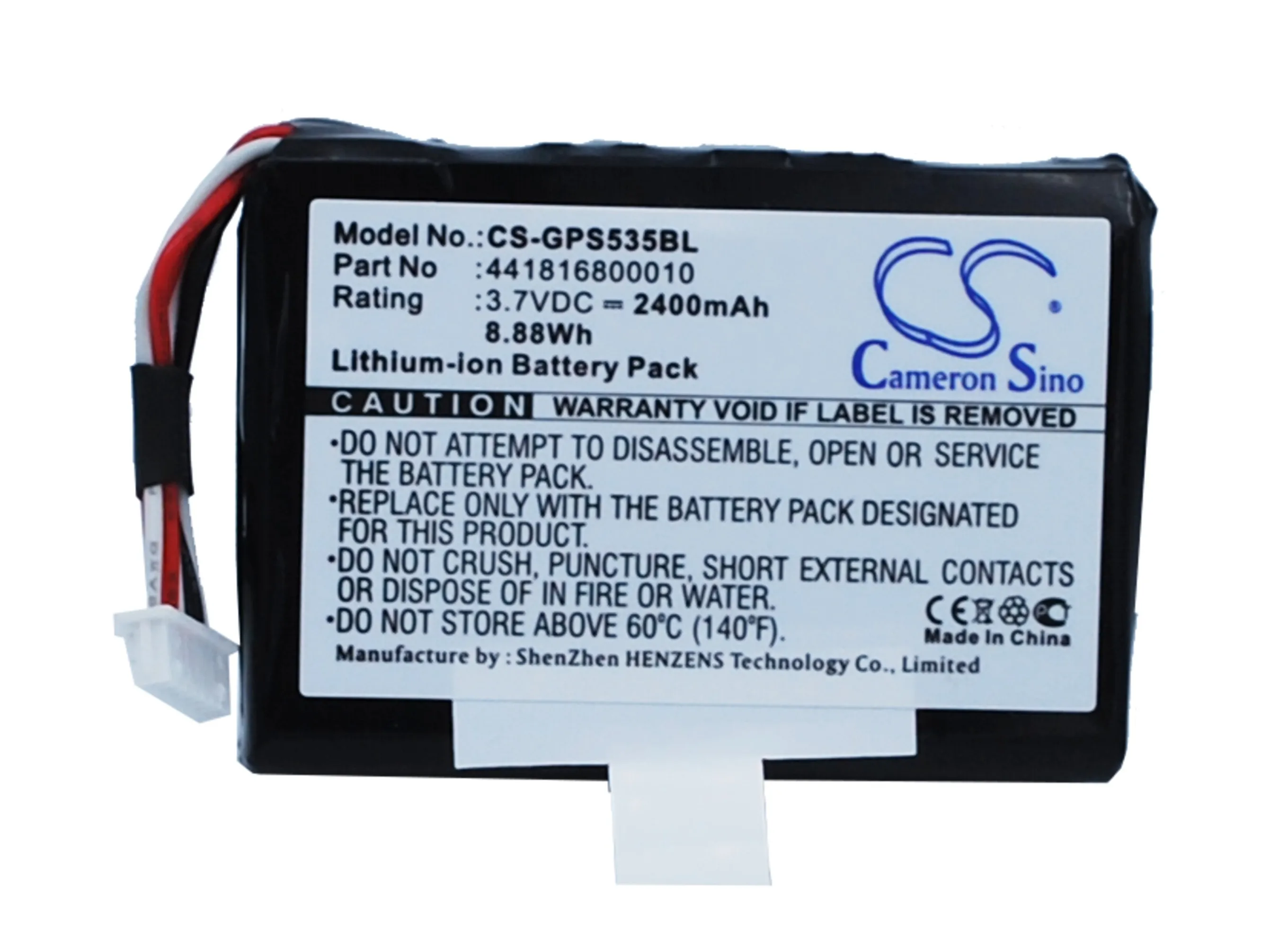 Scanner Battery for Getac FC-25A, FC-25A Data Collector, PS535, PS535E, PS535F, SHC-25, SHC-25 Data Collector , 441816800010