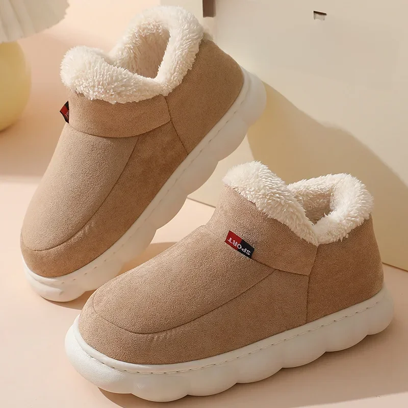 Kidmi inverno sapatos femininos casuais casa sapatos para homens 2024 ao ar livre sapatos de algodão