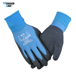 Wonder Grip 24 Pcs/12 Pairs Waterproof Dual Latex Fully Coated Work Gloves 13-Gauge Nylon Liner Anti-Slip Great Grip